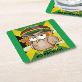 Modernes Jamaica Funny No Problem Rechteckiger Pappuntersetzer