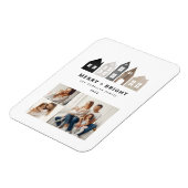 Modernes Japan Weihnachten Nordische Häuser 3 Foto Magnet (Linke Seite)