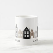 Modernes Japan Weihnachten Nordische Häuser Urlaub Kaffeetasse (Mittel)