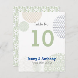 Modernes japanisches Papiermuster Mitteilungskarte