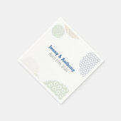 Modernes japanisches Papiermuster Serviette (Ecke)