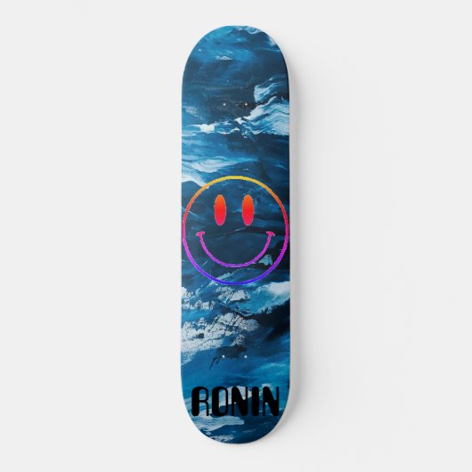 Modernes japanisches Wave Rider Skateboard Deck (Vorderseite)