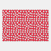 Modernes Jingle Bells Muster Geschenkpapier Set (Vorderseite)