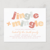 Modernes Jingle & Mingle Budget Christmas Party (Vorderseite)