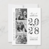 Modernes Joint Abschluss Foto Feiertagskarte (Vorderseite)