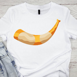 Modernes Jom Kippur-Shofar in Gold und Beige T-Shirt