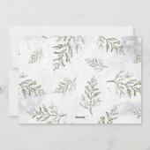 Modernes Joyeux Weihnachten Hand Weihnachts-Foto (Rückseite)