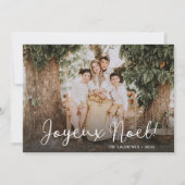 Modernes Joyeux Weihnachten Natale Foto (Vorderseite)