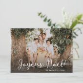 Modernes Joyeux Weihnachten Natale Foto (Stehend Vorderseite)