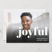 Modernes Joystick - Schwarz-Weiß-Foto Feiertagskarte (Vorderseite)