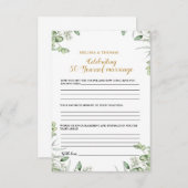 Modernes Jubiläum 50. Hochzeitsfeierspiel Karte (Vorne/Hinten)