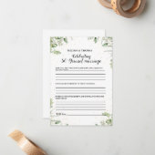 Modernes Jubiläum 50. Hochzeitsfeierspiel Karte (Vorderseite/Rückseite Beispiel)