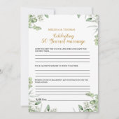 Modernes Jubiläum 50. Hochzeitsfeierspiel Karte (Vorderseite)