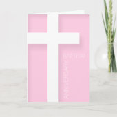 Modernes Jubiläum der Taufe Wählen Sie Ihre Farbe Karte (Vorderseite)