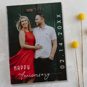 Modernes Jubiläum-Foto mit stilvollem Script Ankündigung