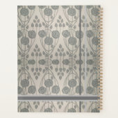 Modernes Jugendstil-Design in Grays, Mit Monogramm Planer (Rückseite)