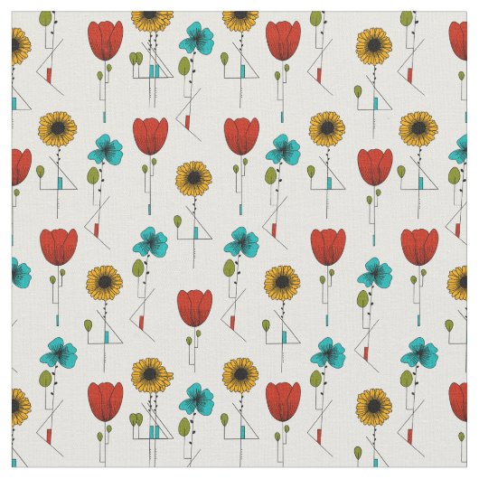 Modernes Jugendstil-Muster Stoff (Nahaufnahme)