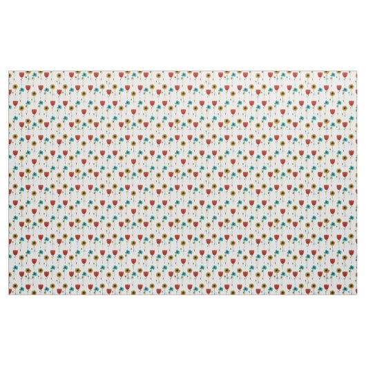 Modernes Jugendstil-Muster Stoff (Fat Quarter (45,7 x 55,9 cm))