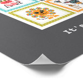 Modernes Jungle Safari Animals Poster (Ecke)