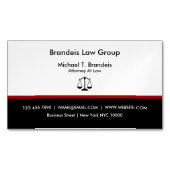 Modernes Justizamt Magnetische Visitenkarte (Vorderseite)