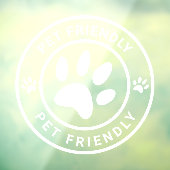 Modernes Kaffee-Café für Haustiere Hunde Willkomme Fensteraufkleber (Blatt 3)