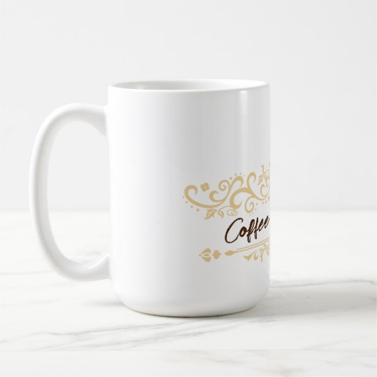 Modernes Kaffeehaus Bakery-Empfang mit eigenem Log Kaffeetasse (Links)