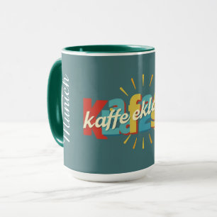 Modernes Kaffeeklatsch Deutsches Erbe Personalisie Tasse