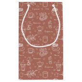 Modernes Kaffeeprinzip Persönlich/geschäftlich Kleine Geschenktüte (Rückseite)