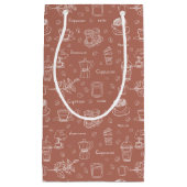 Modernes Kaffeeprinzip Persönlich/geschäftlich Kleine Geschenktüte (Vorderseite)