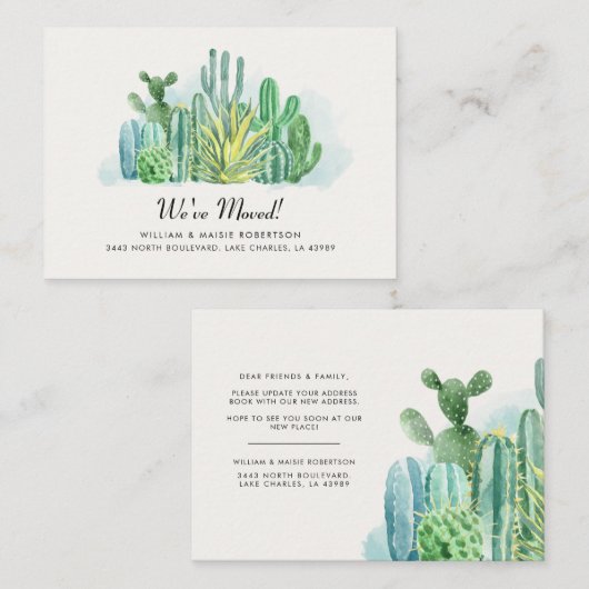 Modernes Kakteen - Wir haben die Ankündigung einer (Vorne/Hinten)