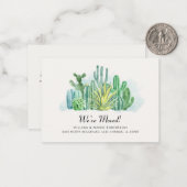 Modernes Kakteen - Wir haben die Ankündigung einer (Vorderseite/Rückseite Beispiel)