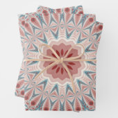 Modernes Kaleidoskop Mandala Fraktal Kunst Geschenkpapier Set (Beispiel)