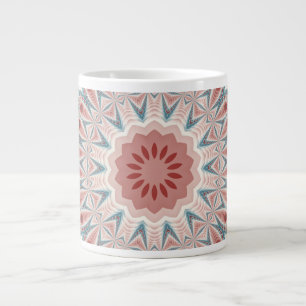 Modernes Kaleidoskop Mandala Fraktal Kunst Jumbo-Tasse