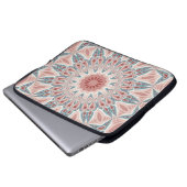 Modernes Kaleidoskop Mandala Fraktal Kunst Laptopschutzhülle (Vorne Knopf)