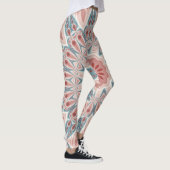 Modernes Kaleidoskop Mandala Fraktal Kunst Leggings (Rechts)