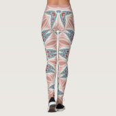 Modernes Kaleidoskop Mandala Fraktal Kunst Leggings (Rückseite)