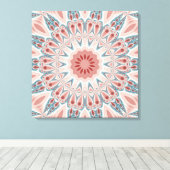 Modernes Kaleidoskop Mandala Fraktal Kunst Leinwanddruck (Insitu (Holzboden))