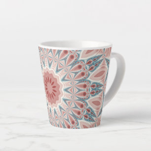 Modernes Kaleidoskop Mandala Fraktal Kunst Milchtasse