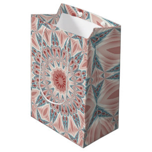 Modernes Kaleidoskop Mandala Fraktal Kunst Mittlere Geschenktüte
