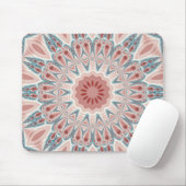 Modernes Kaleidoskop Mandala Fraktal Kunst Mousepad (Mit Mouse)