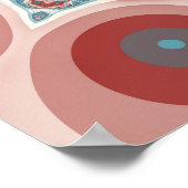 Modernes Kaleidoskop Mandala Fraktal Kunst Poster (Ecke)