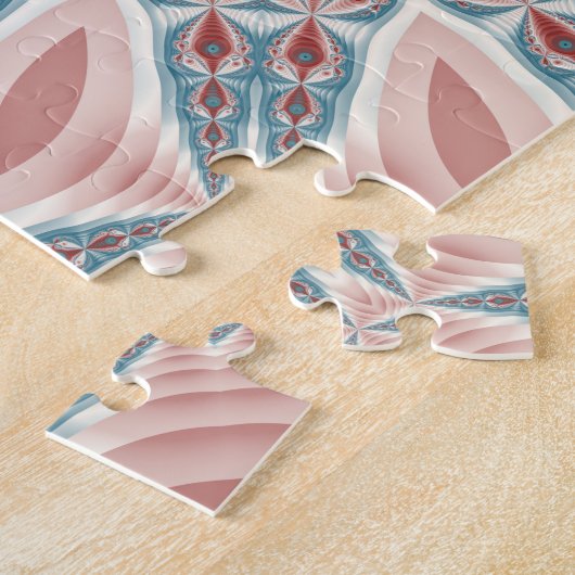 Modernes Kaleidoskop Mandala Fraktal Kunst Puzzle (Seite)