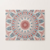 Modernes Kaleidoskop Mandala Fraktal Kunst Puzzle (Horizontal)