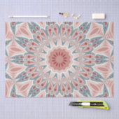 Modernes Kaleidoskop Mandala Fraktal Kunst Seidenpapier (Handwerk)