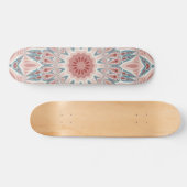 Modernes Kaleidoskop Mandala Fraktal Kunst Skateboard (Horizontal)