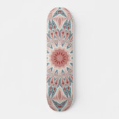 Modernes Kaleidoskop Mandala Fraktal Kunst Skateboard (Vorne)