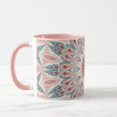 Modernes Kaleidoskop Mandala Fraktal Kunst Tasse (Links)