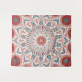 Modernes Kaleidoskop Mandala Fraktal Kunst Wandteppich (Vorderseite (Horizontal))