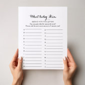 Modernes Kalligrafie ABC Baby Shooting Game