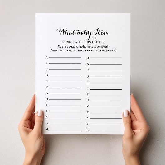 Modernes Kalligrafie ABC Baby Shooting Game